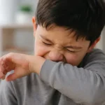 Anak dengan Autism Spectrum Disorder menunjukkan perilaku menyakiti diri sendiri (Self-Injurious Behavior) dengan menggigit lengan sebagai respons terhadap gangguan regulasi sensorik atau kondisi biologis tertentu.