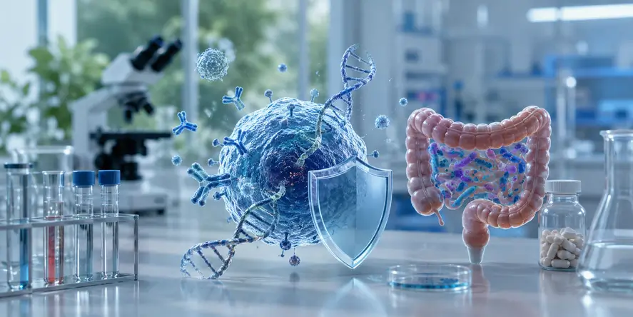 Dokter KIBM menjelaskan immunotherapy untuk penyakit autoimun kepada pasien melalui pendekatan biologis yang mempertimbangkan metabolisme, fungsi sel, inflamasi, dan kesehatan sistem imun.
