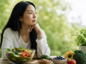 Wanita menjalani gaya hidup sehat dengan pola makan bergizi sebagai bagian dari upaya menjaga autoimmune health dan keseimbangan sistem imun.