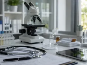 Ilustrasi Foundational Health Assessment yang menampilkan evaluasi biomarker kesehatan, metabolisme, sistem imun, dan kondisi biologis tubuh secara menyeluruh