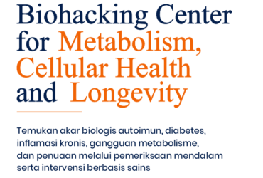 Biohacking Center for Metabolism, Cellular Health and Longevity di KIBM yang berfokus pada kesehatan metabolisme, kesehatan seluler, dan healthy aging berbasis sains.