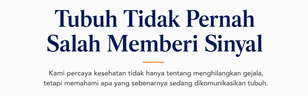 tubuh tidak pernah salah memberi sinyal K I B M